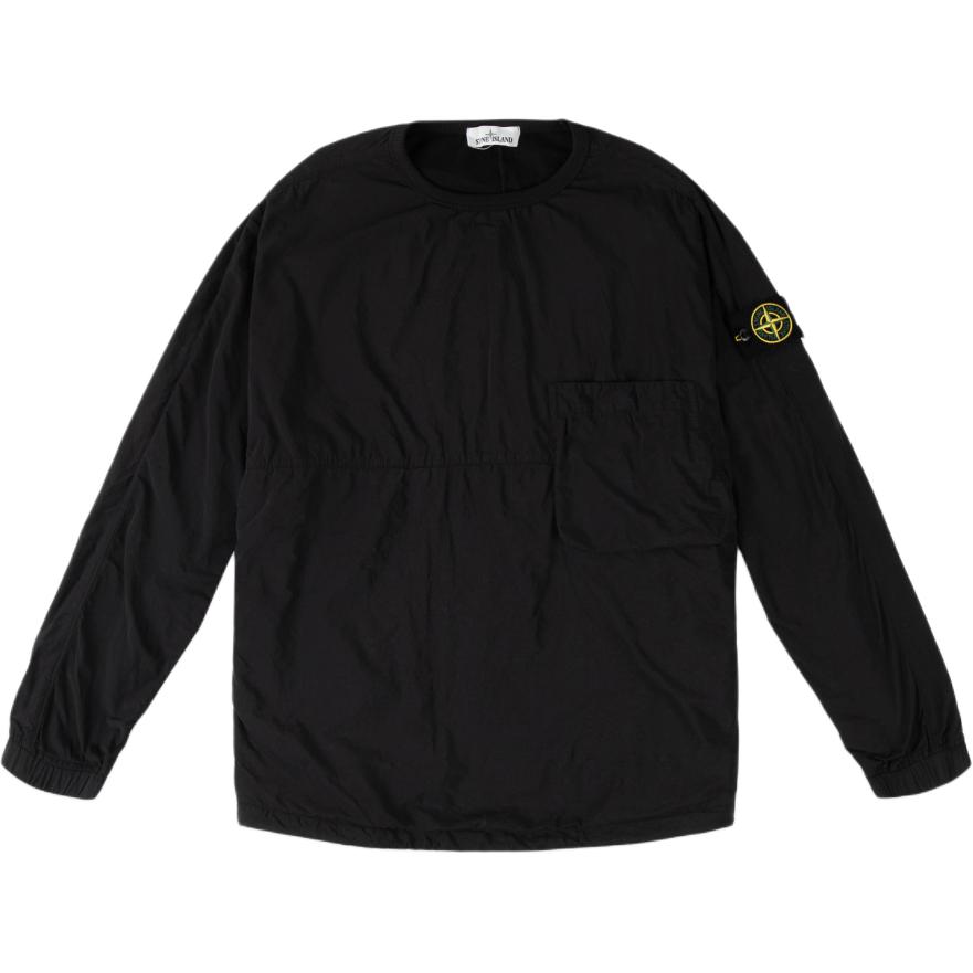 Stone Island Black Crewneck Logo Sweatshirt Long Sleeve 751510303-V0029