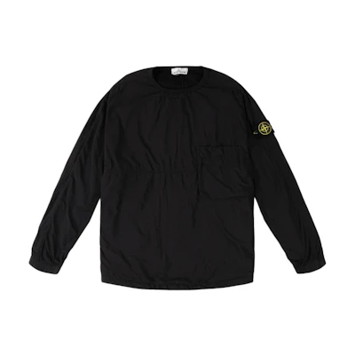 Stone Island Black Crewneck Logo Sweatshirt Long Sleeve 751510303-V0029