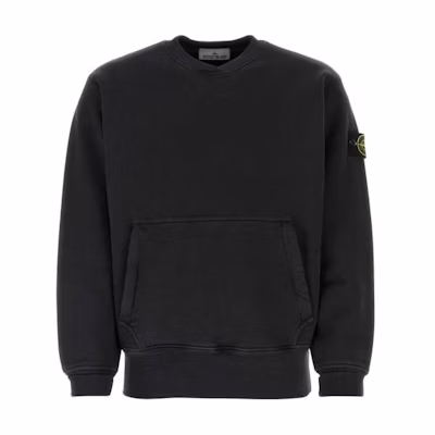 Stone Island Black Crewneck Pullover Long-Sleeve Sweatshirt 791567555-V0129