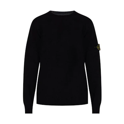 Stone Island Black Crewneck Pullover Sweatshirt Long Sleeve MO7515505A3-V0029