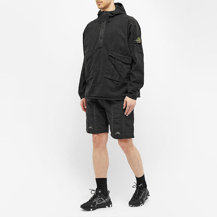 Stone Island Black Drawstring Zip-Up Hoodie Jacket  Black 731561150-V0029 圖 3