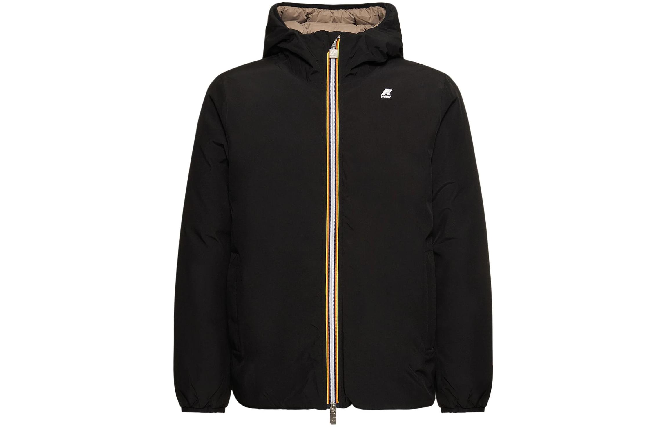 Stone Island Black Dual-Sided Logo Zip-Up Hooded Jacket for Men 7915405G2-V0029