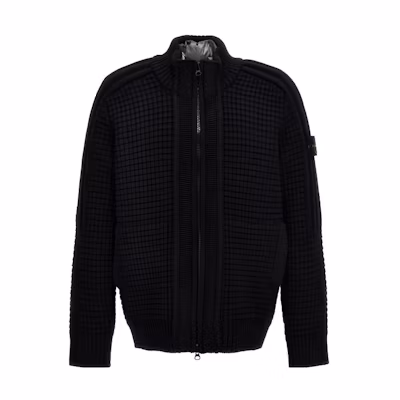 Stone Island Black High-Neck Full-Zip Jacket 7915539D5-V0029
