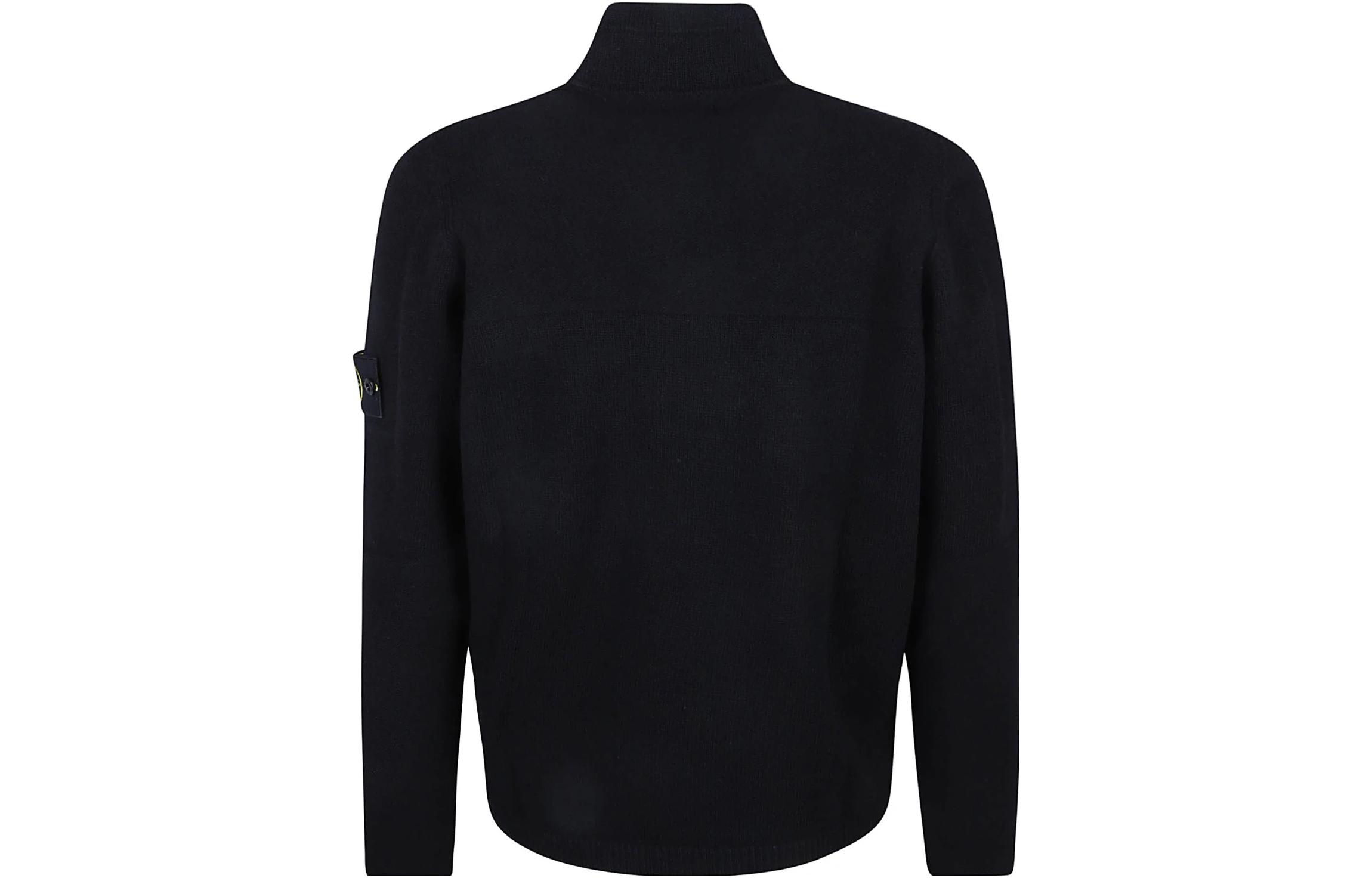 STONE ISLAND Black High-Neck Plain Long-Sleeve Sweater Men. 7915529A3-V0029 圖 3