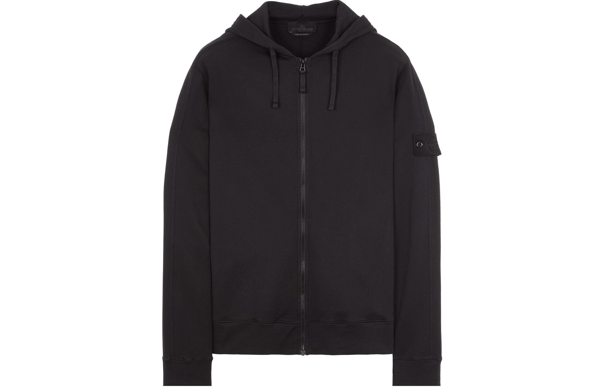 Stone Island Black Label Zip Hoodie Black 8015669F3-V0029
