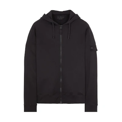 Stone Island Black Label Zip Hoodie Black 8015669F3-V0029