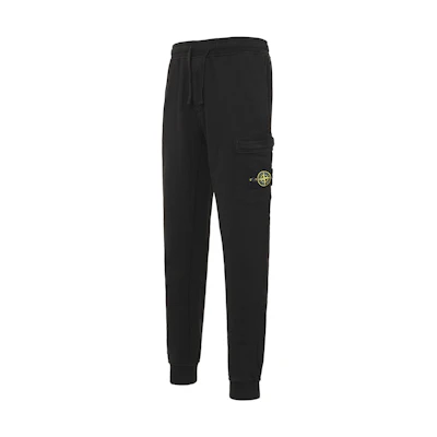 Stone Island Black Logo Patch Casual Pants Autumn Collection 721564551-V0029
