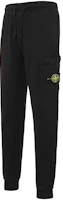 Order Stone Island Black Logo Patch Casual Pants Autumn Collection 721564551-V0029