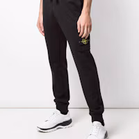 Sizing Stone Island Black Logo Patch Casual Pants Autumn Collection 721564551-V0029