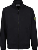 Stone Island Black Logo Patch Zip-Up Jacket for Men 101564351-A0020 Stone Island Black Logo Patch Zip-Up Jacket for Men 101564351-A0020