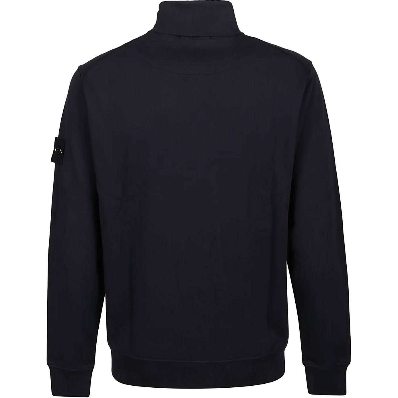 Stone Island Black Logo Patch Zip-Up Jacket for Men 101564351-A0020 圖 3