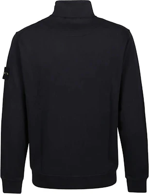 Chaqueta con cremallera para hombre Stone Island Negra con parche del logo 101564351-A0020 Lookbook Chaqueta con cremallera para hombre Stone Island Negra con parche del logo 101564351-A0020