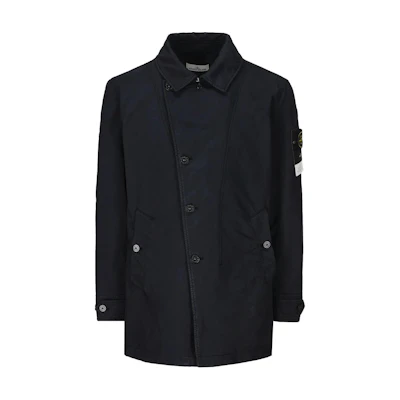 Stone Island Black Long-Sleeve Single-Breasted Jacket 791542149-A0020
