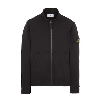 Stone Island Black Patch Logo High-Neck Zip-Up Jacket 791562820-C0029