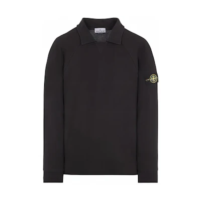 Stone Island Black Pullover Sweatshirt Long Sleeve Casual Style 801562756-V0029
