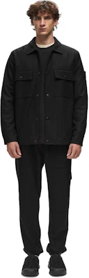 Stone Island Jaket Hitam Lengan Panjang Berkerah Solid Color 8115120F4-V0029 Lookbook Stone Island Jaket Hitam Lengan Panjang Berkerah Solid Color 8115120F4-V0029