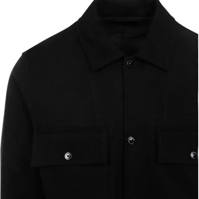 Stone Island Jaket Hitam Lengan Panjang Berkerah Solid Color 8115120F4-V0029 Sizing Stone Island Jaket Hitam Lengan Panjang Berkerah Solid Color 8115120F4-V0029