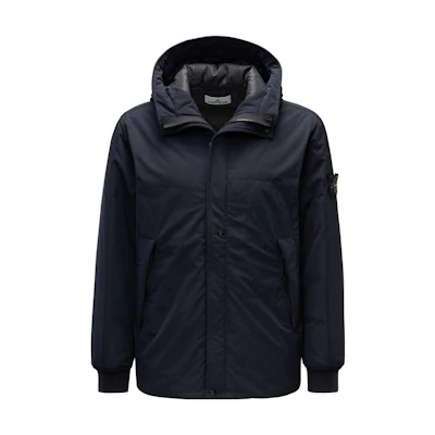 Stone Island Black Solid Color Loose Fit Hoodie Jacket 791541826-V0029