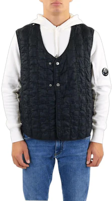 Stone Island 黑色V領無袖夾克 MO7719G0311-V0029 Buy Stone Island 黑色V領無袖夾克 MO7719G0311-V0029