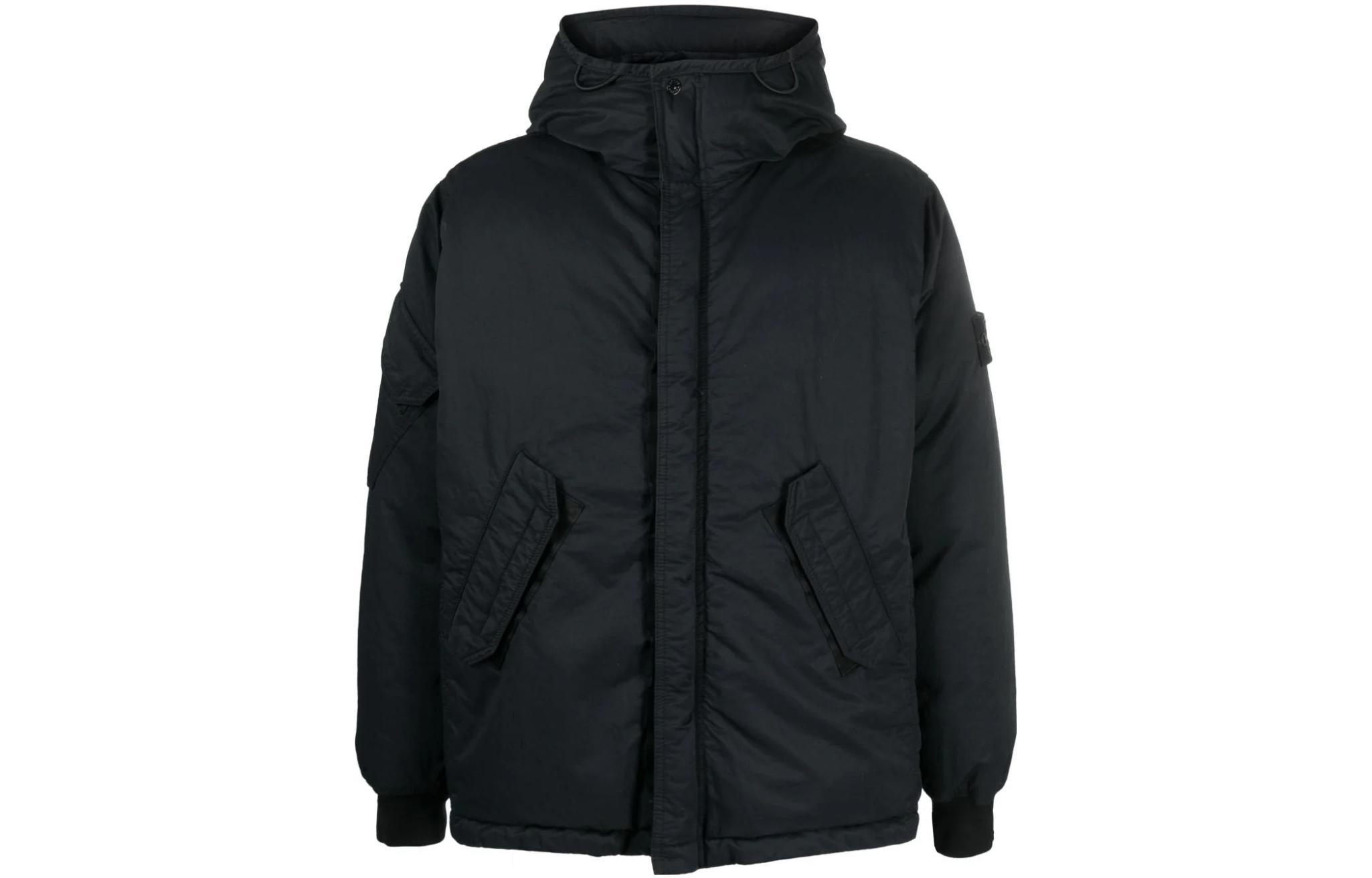 Stone Island Black Zip-Up Hoodie Jacket 791542521-V0029