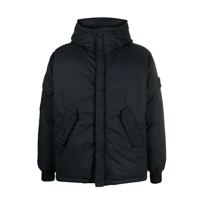 Stone Island Black Zip-Up Hoodie Jacket 791542521-V0029