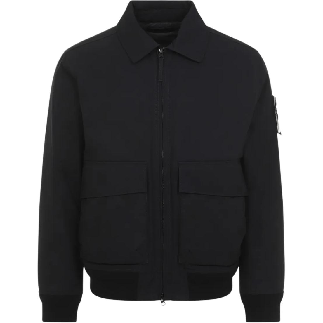 Stone Island Black Zip-Up Long Sleeve Jacket 8115420F1-V0090