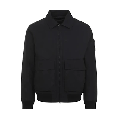 Stone Island Black Zip-Up Long Sleeve Jacket 8115420F1-V0090