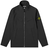 Stone Island Black Zip-Up Stand Collar Jacket - Fall Collection 741540827-V0029 Stone Island Black Zip-Up Stand Collar Jacket - Fall Collection 741540827-V0029
