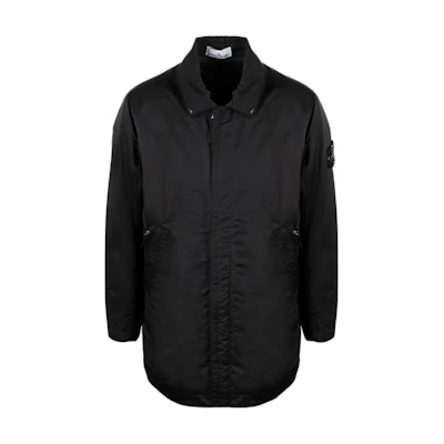 Stone Island Black Zip-Up Straight-Cut Long-Sleeve Jacket 771542646-V0029