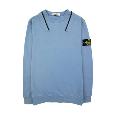 Stone Island Blue Hoodie with Badge Pullover Design for Men 771564920-V0046