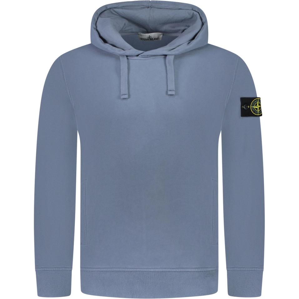 Stone Island Blue Pullover Hoodie Long Sleeve Sweater 811560820-V0046