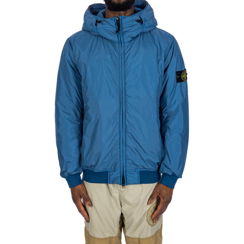 Stone Island Blue Solid Color Zip-Up Hoodie Jacket 811540823-V0024 圖 3