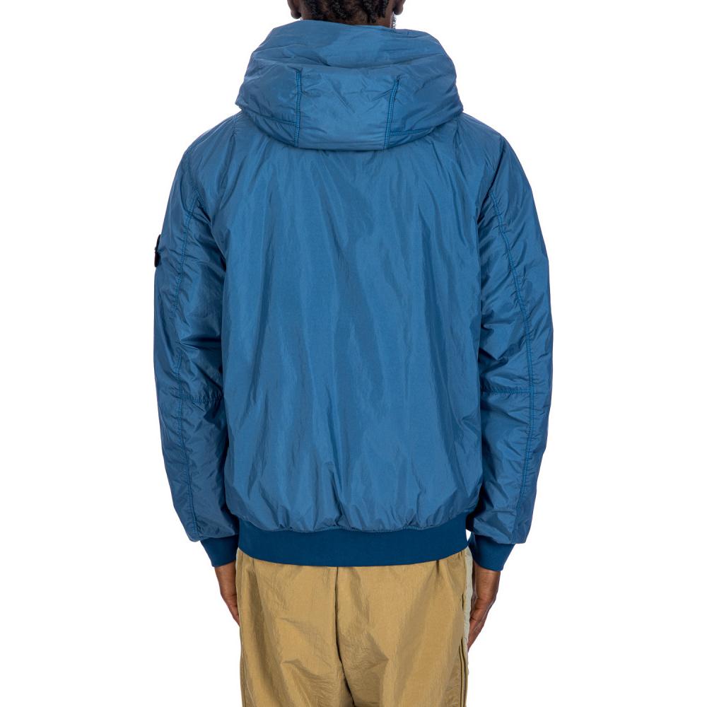 Stone Island Blue Solid Color Zip-Up Hoodie Jacket 811540823-V0024 圖 4