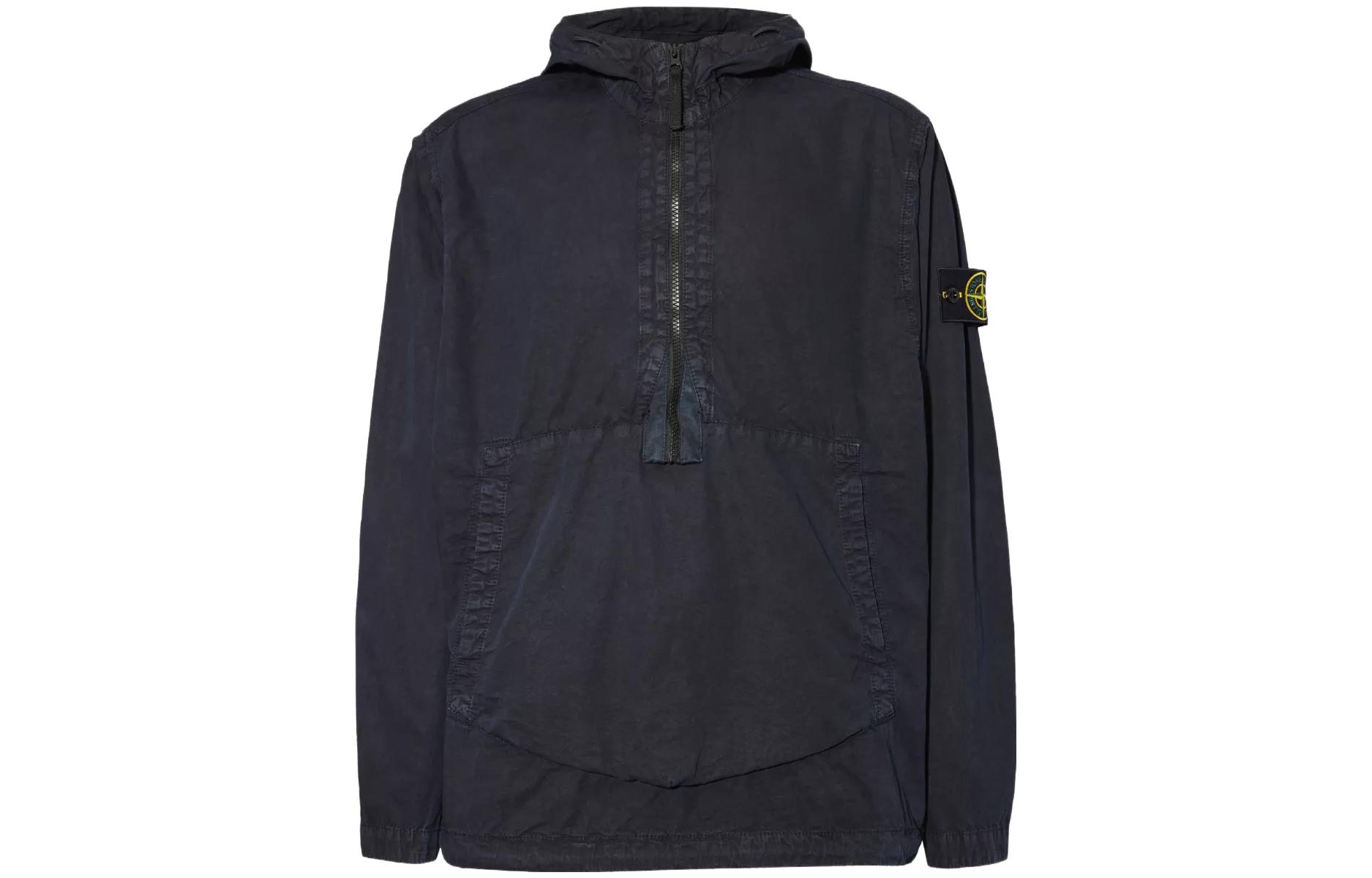 Stone Island Blue Zip-Up Hoodie Jacket 701640535-V0020