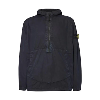Stone Island Blue Zip-Up Hoodie Jacket 701640535-V0020