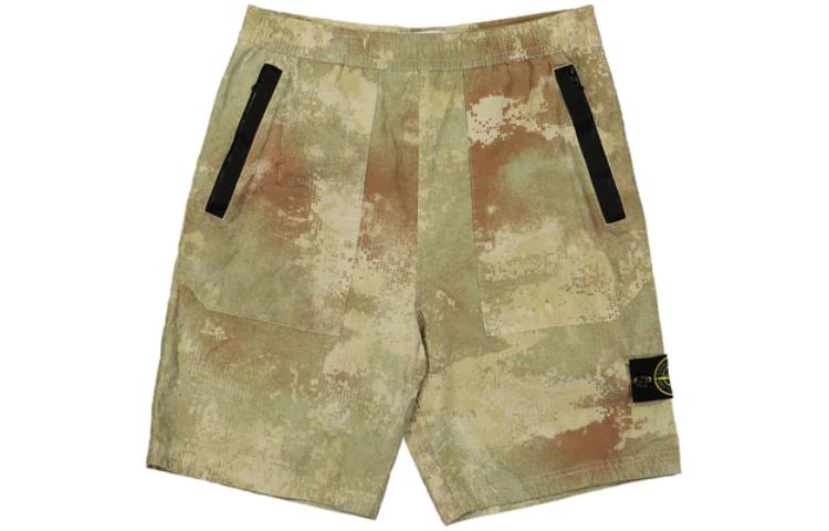 STONE ISLAND Camouflage Printed Loose-Fit Casual Shorts Green 8015L20E1-V0091 圖 2