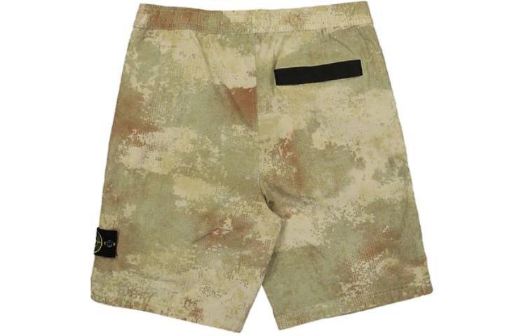 STONE ISLAND Camouflage Printed Loose-Fit Casual Shorts Green 8015L20E1-V0091 圖 3
