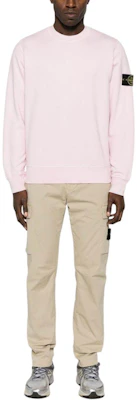 Stone Island 經典徽章男女同款圓領衫 淺粉 春夏版 801563051-V0080 Lookbook Stone Island 經典徽章男女同款圓領衫 淺粉 春夏版 801563051-V0080