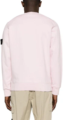 Stone Island 經典徽章男女同款圓領衫 淺粉 春夏版 801563051-V0080 Shop Stone Island 經典徽章男女同款圓領衫 淺粉 春夏版 801563051-V0080