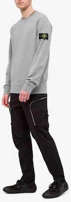 Stone Island Classic Badge Crewneck Sweatshirt Unisex Kelabu Clay Musim Panas Nipis 741563051-V0M64 Purchase Stone Island Classic Badge Crewneck Sweatshirt Unisex Kelabu Clay Musim Panas Nipis 741563051-V0M64