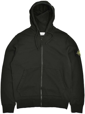 STONE ISLAND クラシック黒フーディー ジッパー&バッジ付き - ユニセックス軽量スタイル 721564251-V0029 Order STONE ISLAND クラシック黒フーディー ジッパー&バッジ付き - ユニセックス軽量スタイル 721564251-V0029