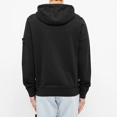STONE ISLAND クラシック黒フーディー ジッパー&バッジ付き - ユニセックス軽量スタイル 721564251-V0029 Purchase STONE ISLAND クラシック黒フーディー ジッパー&バッジ付き - ユニセックス軽量スタイル 721564251-V0029