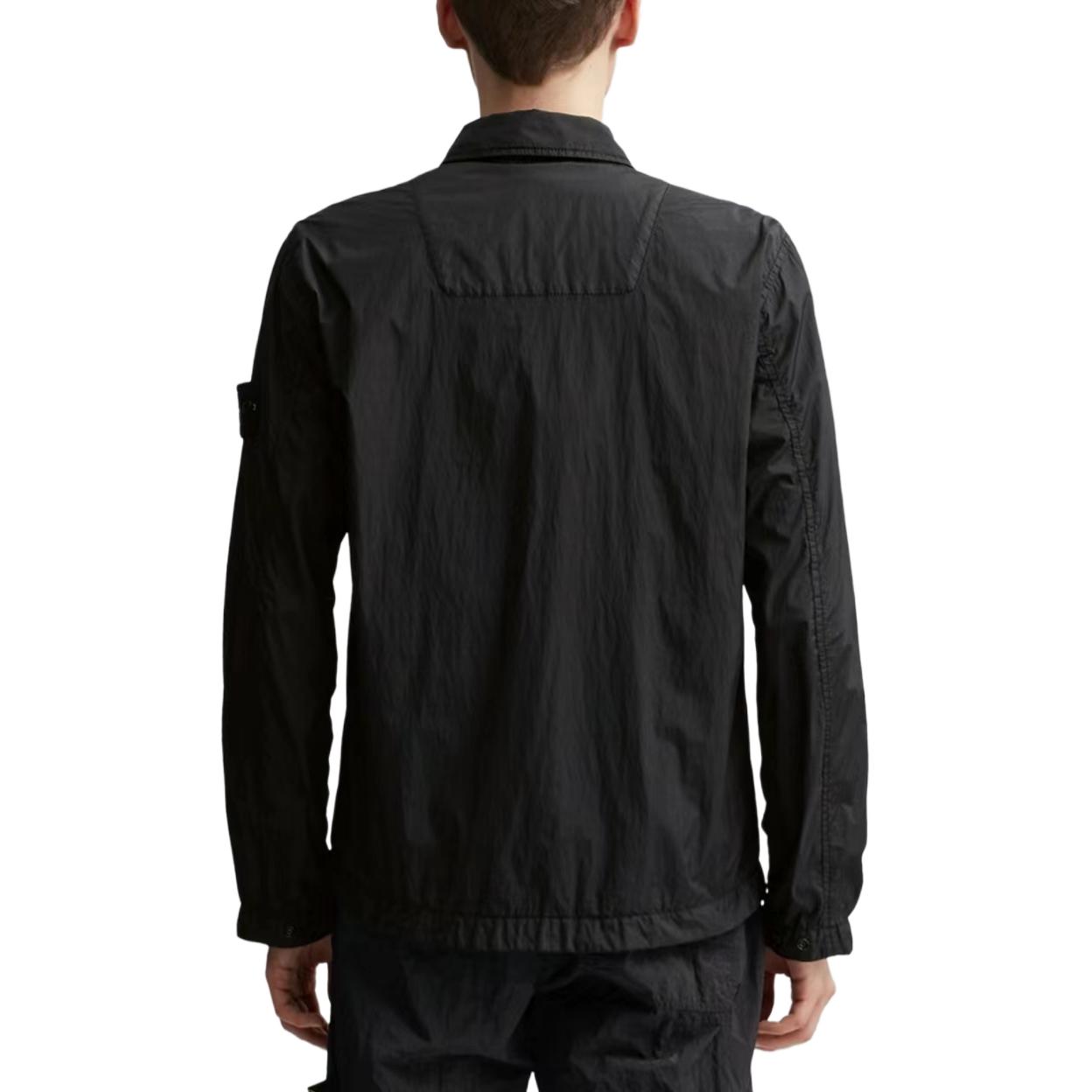 Details for ストーンアイランド メンズクラシックブラックロゴ入りジップジャケット 春秋用 801510522-V0029