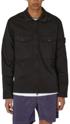 STONE ISLAND Classic Clean Fit Black Long Sleeve Zip-Up Jacket for Men. 801510812-V0029 Shop STONE ISLAND Classic Clean Fit Black Long Sleeve Zip-Up Jacket for Men. 801510812-V0029