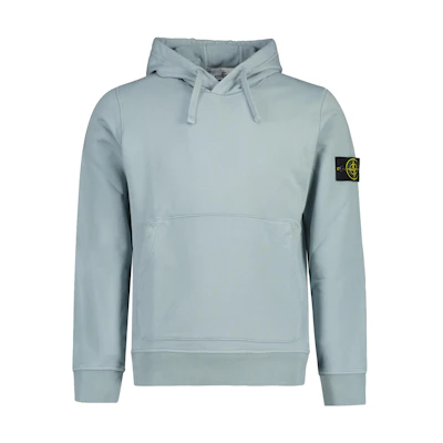 Stone Island Classic Logo Patch Hoodie Light Blue 791564151-V0041