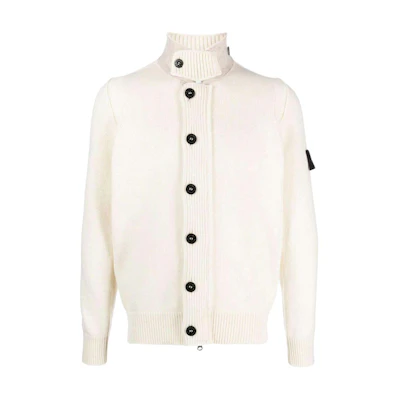STONE ISLAND Classic Logo Patch Knit Sweater Cardigan Unisex 7915547A3-V0099