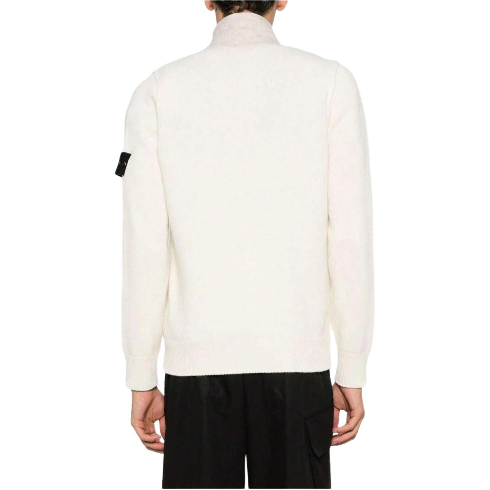 Shop ストーンアイランド クラシックロゴ パッチ ニットセーター カーディガン ユニセックス 7915547A3-V0099