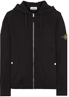 STONE ISLAND Classic Logo Zip Hoodie Unisex Black Spring Autumn Sweatshirt 801563160-V0029 STONE ISLAND Classic Logo Zip Hoodie Unisex Black Spring Autumn Sweatshirt 801563160-V0029