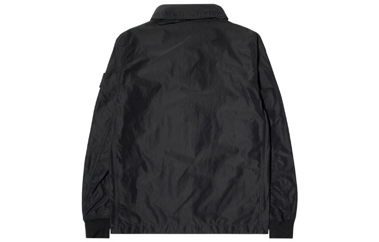 Stone Island Classic Micro Logo Nylon Zip-Up Jacket  Black 741541022-V0029 圖 3