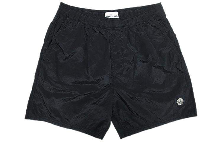 STONE ISLAND Classic Nylon Casual Shorts Men - Black. 7415B0943-V0029
